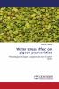 Water stress effect on pigeon pea varieties