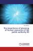 The importance of planning of human resources of the public authority RS