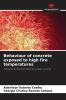 Behaviour of concrete exposed to high fire temperatures