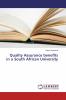 Quality Assurance benefits in a South African University