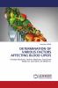 DETERMINATION OF VARIOUS FACTORS AFFECTING BLOOD LIPIDS