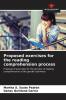 Proposed exercises for the reading comprehension process