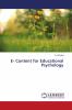 E- Content for Educational Psychology