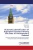 Automatic Identification of Argument Elements Among Text Data of Parliamentary Debates