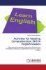 Activities for Reading Comprehension Skill in English lessons