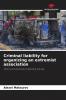 Criminal liability for organizing an extremist association
