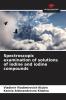 Spectroscopic examination of solutions of iodine and iodine compounds