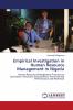 Empirical Investigation in Human Resource Management in Nigeria