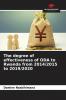 The degree of effectiveness of ODA to Rwanda from 2014/2015 to 2019/2020