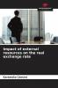 Impact of external resources on the real exchange rate
