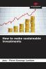 How to make sustainable investments