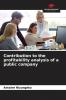 Contribution to the profitability analysis of a public company