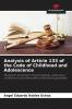 Analysis of Article 133 of the Code of Childhood and Adolescence