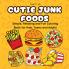Cutie Junk Foods: Simple Relaxing and Fun Coloring Books for Kids Teens and Adults