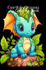 Cute Baby Dragons Coloring Book: Adorable and Easy-to-Color Pages for Kids Teens and Dragon Lovers of All Ages