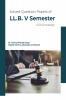 Solved Question Papers of LL.B. V Semester CCS University