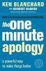 THE ONE MINUTE APOLOGY