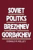 Soviet Politics from Brezhnev to Gorbachev