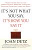 It's Not What You Say It's How You Say It: Ready-to-Use Advice for Presentations Speeches and Other Speaking Occasions Large and Small