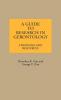 A Guide to Research in Gerontology: Strategies and Resources