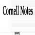 Cornell Notes: 50 Pages 8.5 X 11