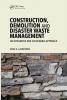 Construction Demolition and Disaster Waste Management