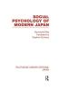 Social Psychology of Modern Japan