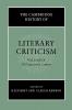 The Cambridge History of Literary Criticism