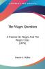 The Wages Question: A Treatise on Wages and the Wages Class: A Treatise On Wages And The Wages Class (1876)