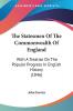 The Statesmen Of The Commonwealth Of England: With a Treatise on the Popular Progress in English History: With A Treatise On The Popular Progress In English History (1846)