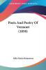 Poets And Poetry Of Vermont