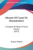 Memoir Of Count De Montalembert: A Chapter of Recent French History: A Chapter Of Recent French History (1872)