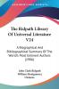 The Ridpath Library Of Universal Literature: A Biographical and Bibliographical Summary of the World's Most Eminent Authors: A Biographical And ... The World's Most Eminent Authors (1906): 24