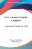 First National Catholic Congress: Leeds July 29-august 2 1910: Official Report: Leeds July 29-August 2 1910: Official Report (1910)