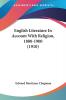 English Literature In Account With Religion 1800-1900