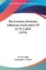 The Lectures Sermons Addresses And Letters Of D. W. Cahill