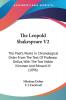 The Leopold Shakespeare V2: The Poet's Works In Chronological Order From The Text Of Professor Delius With The Two Noble Kinsmen And Edward III (1896)