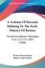 A Volume Of Records Relating To The Early History Of Boston: Containing Boston Marriages from 1752 to 1809: Containing Boston Marriages From 1752 To 1809 (1900)