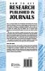 How to Get Research Published in Journals