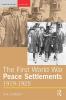 First World War Peace Settlements 1919-1925