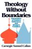 Theology without Boundaries: Encounters of Eastern Orthodoxy and Western Tradition