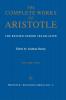 The Complete Works of Aristotle Volume Two