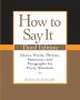 How to Say It, Third Edition