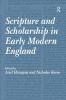 Scripture and Scholarship in Early Modern England