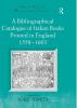 Bibliographical Catalogue of Italian Books Printed in England 1558–1603