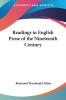 Readings in English Prose of the Nineteenth Century