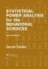 Statistical Power Analysis for the Behavioral Sciences