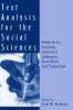 Text Analysis for the Social Sciences