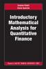 Introductory Mathematical Analysis for Quantitative Finance