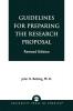 Guidelines for Preparing the Research Proposal